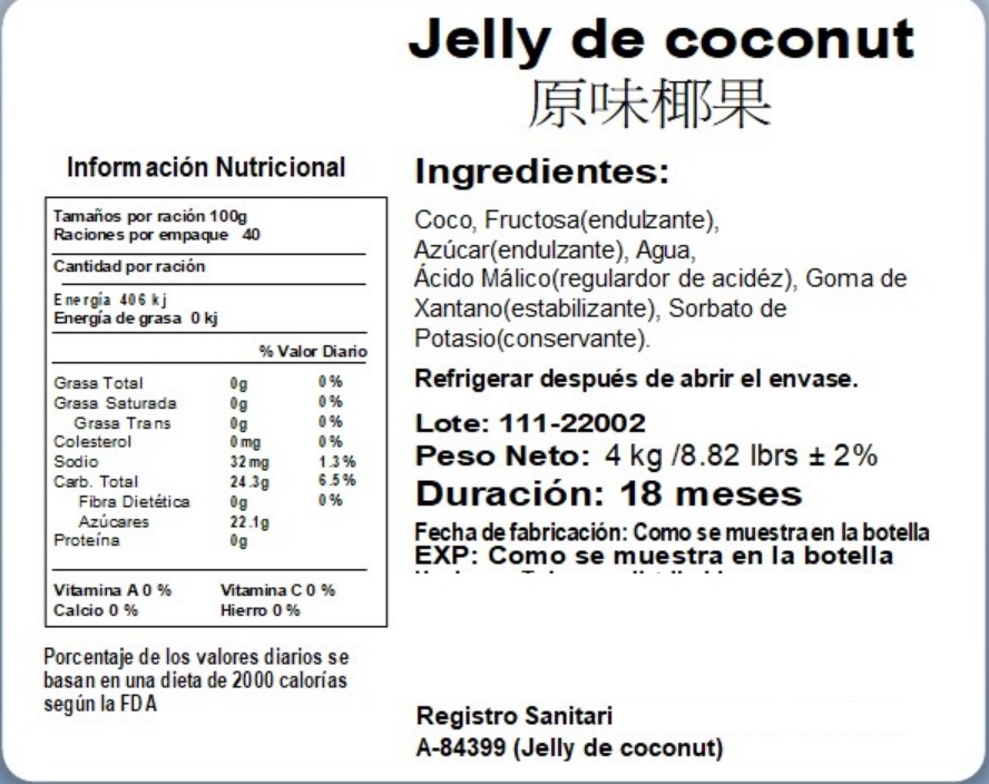 Bubble tea label