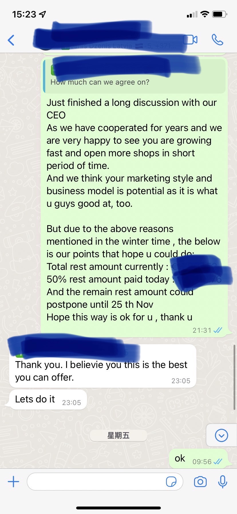 Communication of Bubble Tea Shop Business