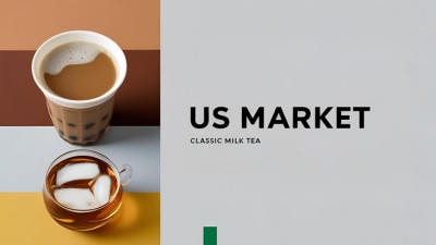 Classic milk tea and iced tea visual representing US bubble tea market trends