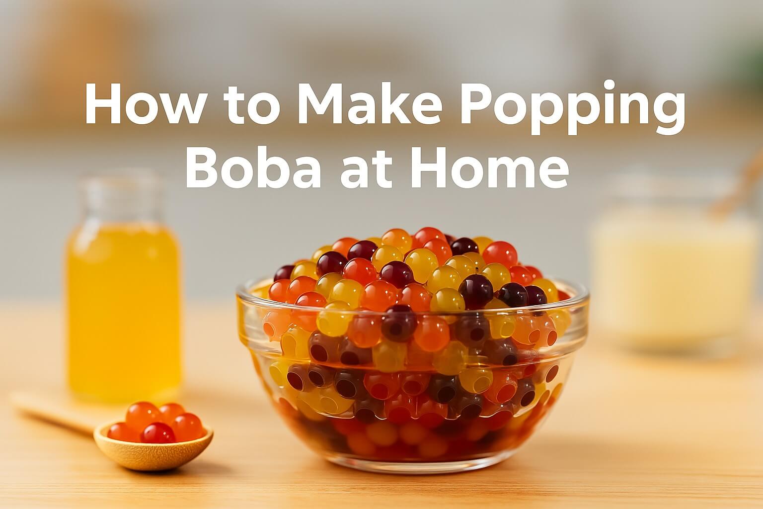 Ready-to-serve popping boba from OEM Taiwan supplier Fokus Inc.