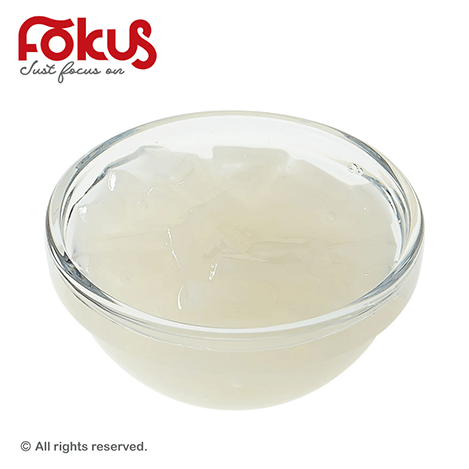 Original coconut jelly for bubble tea and desserts – creamy coconut topping for drinks and sweet treats