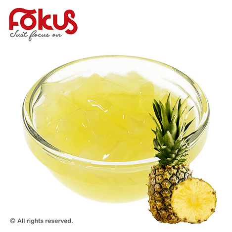 Pineapple jelly for bubble tea and desserts – sweet, tropical topping for drinks and sweet treats