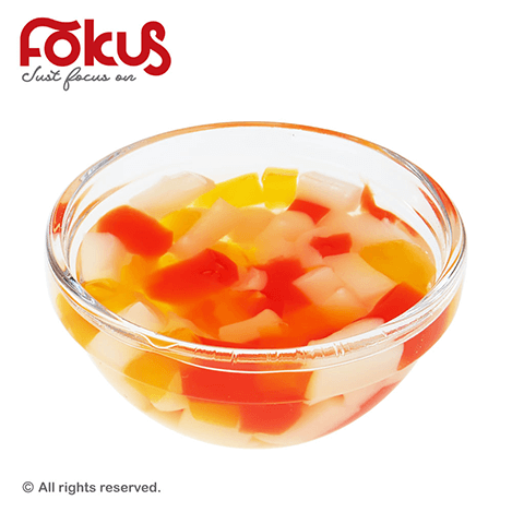 Rainbow jelly for bubble tea and desserts – colorful, fruity topping for drinks and sweet treats